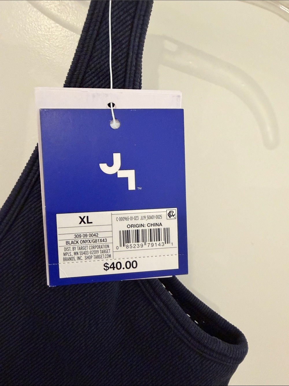 JoyLab Navy Ribbed V‑Neck Sleeveless Romper - Picture 4 of 8